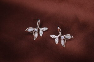 Elowen Rose gold Studs